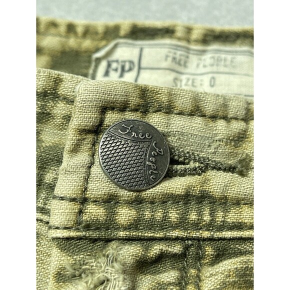 Free People Shorts Women's 0 Jeans Distressed Cut Off Acid Wash Grunge Waist 28 - Picture 4 of 11